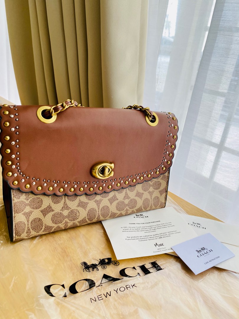 Coach studded clearance handbag
