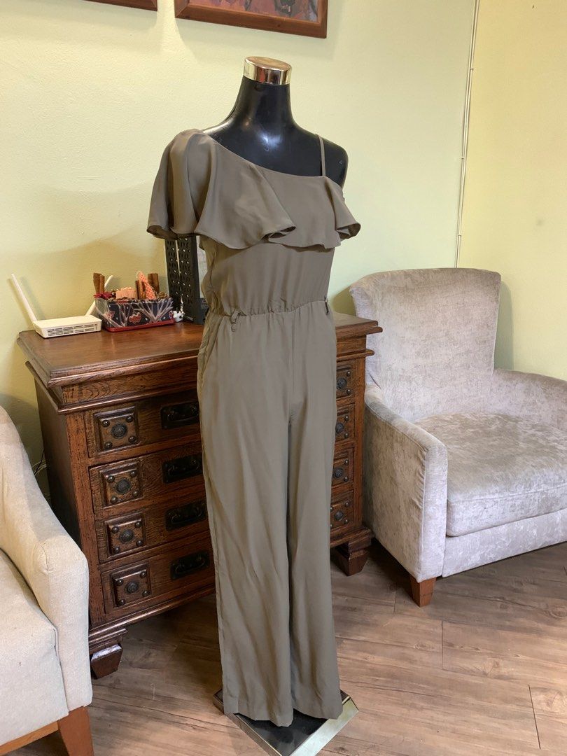 H&m one discount shoulder jumpsuit