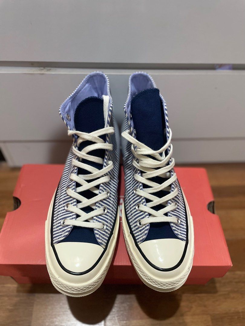 Converse chuck 70 hot sale stripe chambray high top
