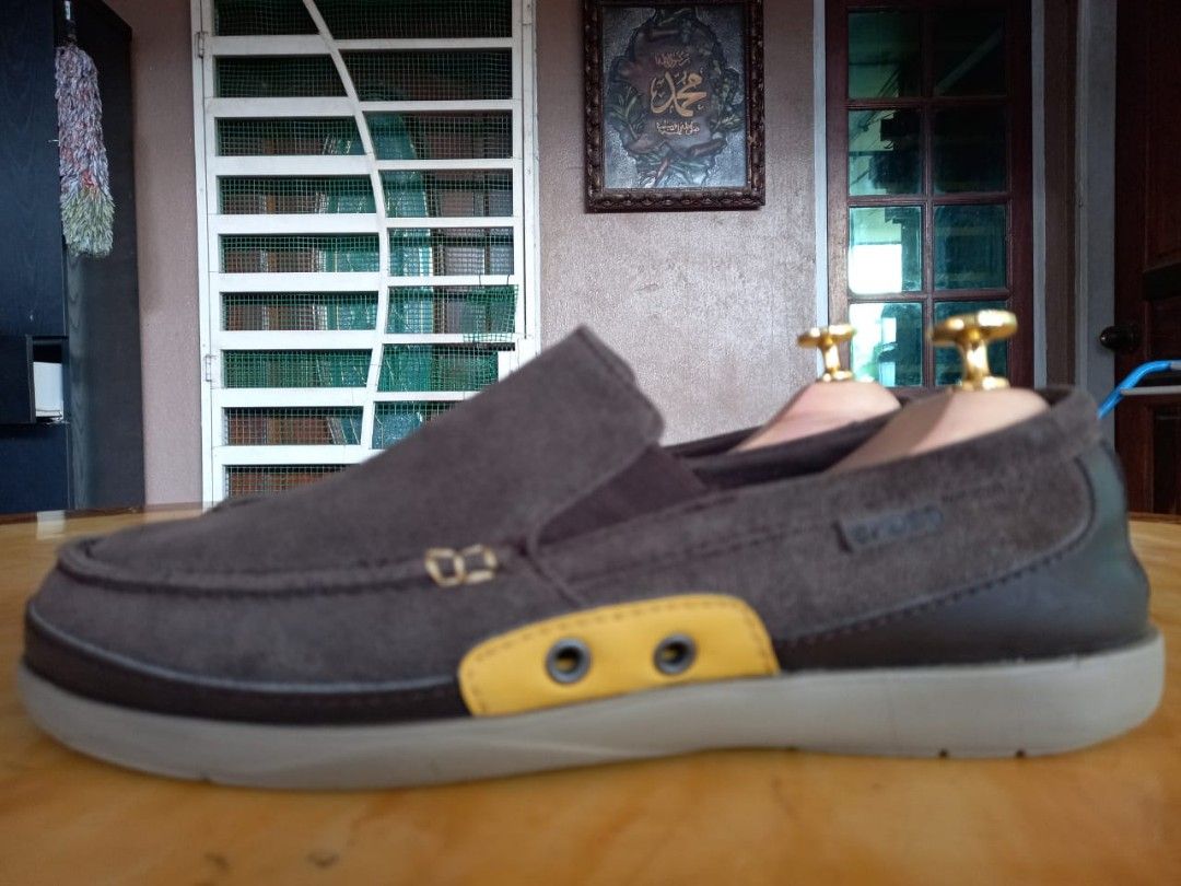 crocs with suede