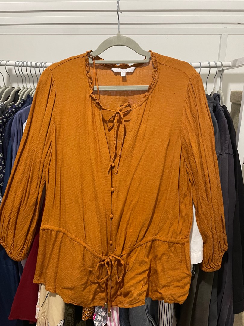 Debenhams Ladies Blouse Mustard Yellow