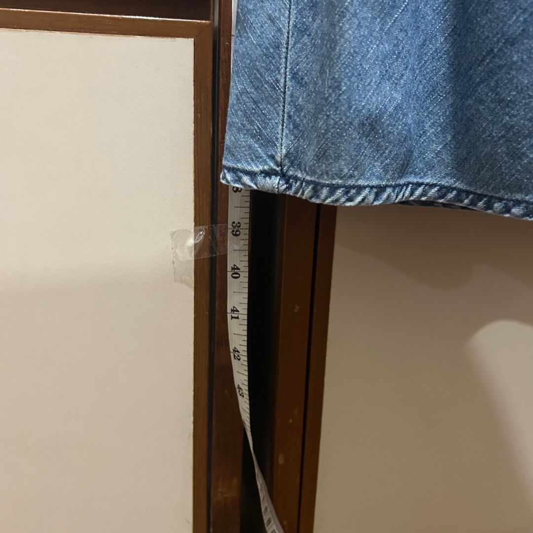 Denim Backless Dress from Old Navy (Maternity) (Category: Dresses) located in Makati City. Submitted by stefigoods (Listing ID 1288345572, Image 3). Description: 😁 Like New! 📏 Fits S-M frames. 💬 Feel free to message me for more details. 📦 Decluttering. 💵 Payment via GCash..