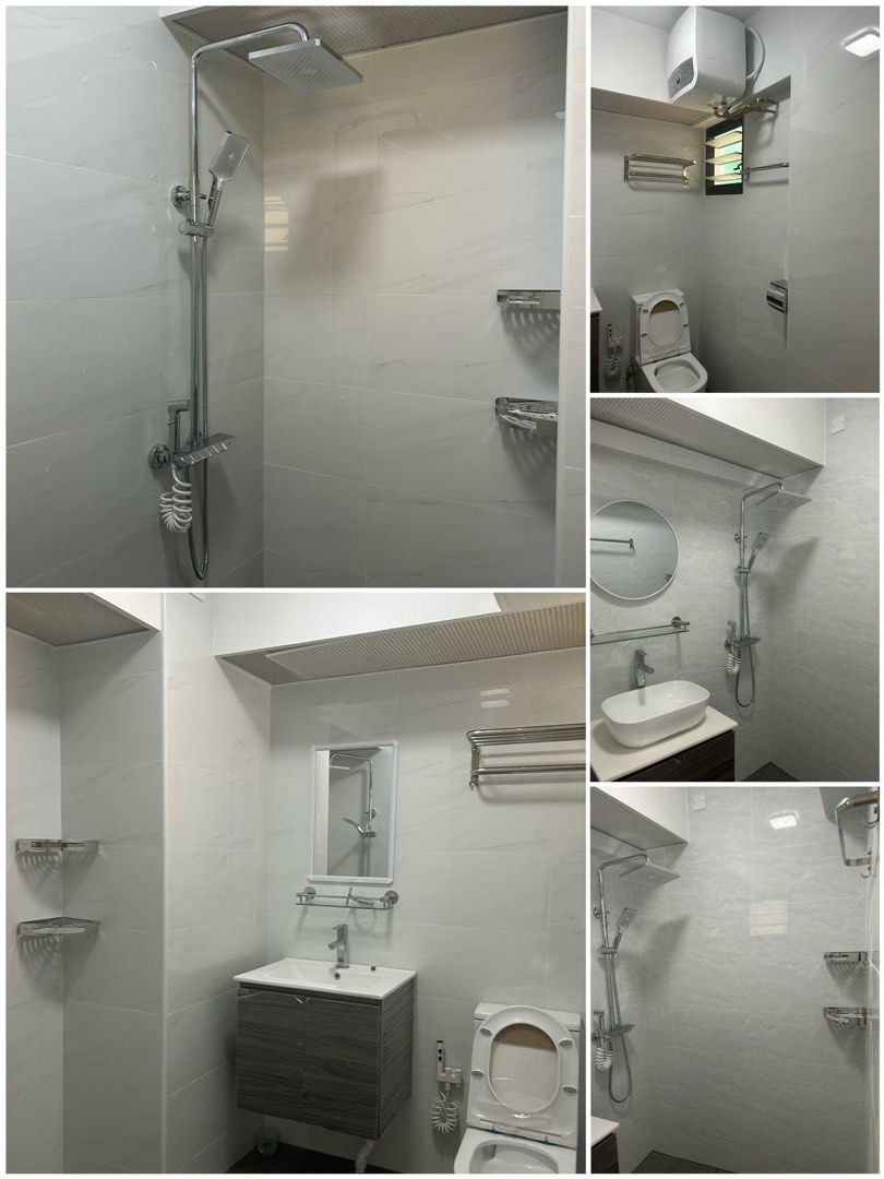 Direct contractor Toilet Renovation/Tiling works/HDB toilet renovation ...