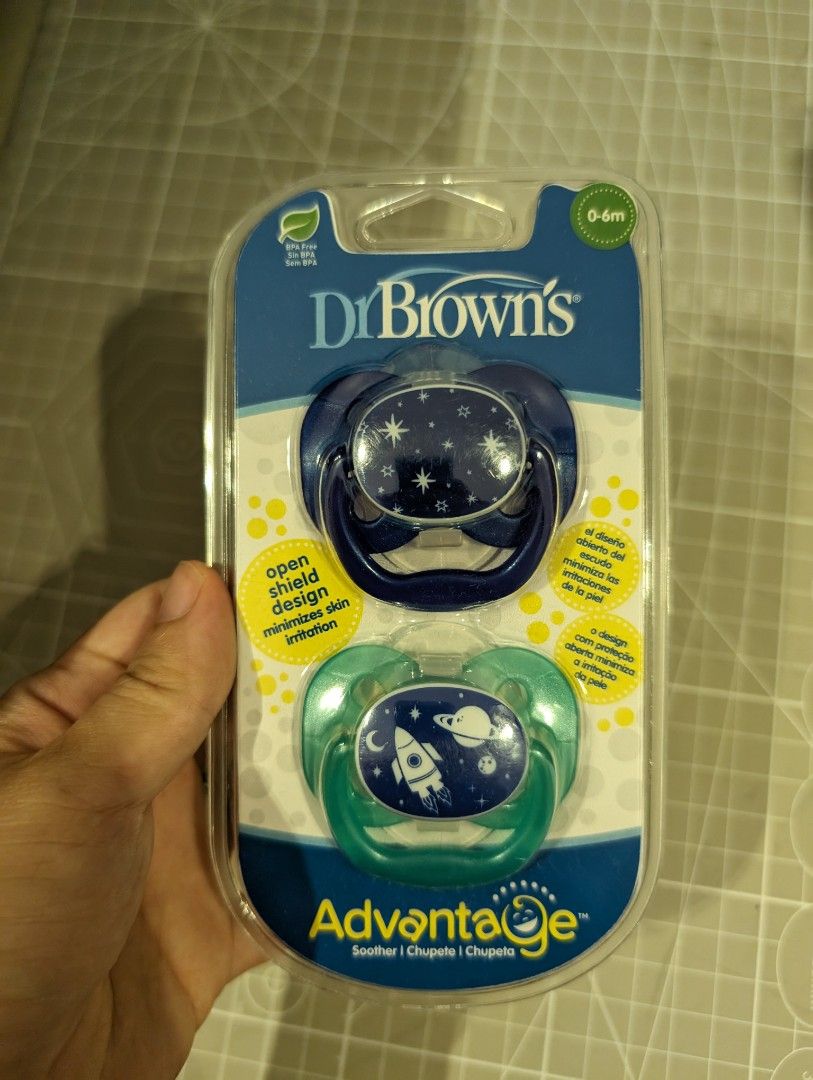 Dr Browns Pacifier Advantage (Category: Soothers & Pacifiers) located in Manila. Submitted by coolshark888 (Listing ID 1288339819, Image 1). Description: bought for 600. selling for 480. brand new. unopened. reason for selling: didn't need pacifier for baby.
