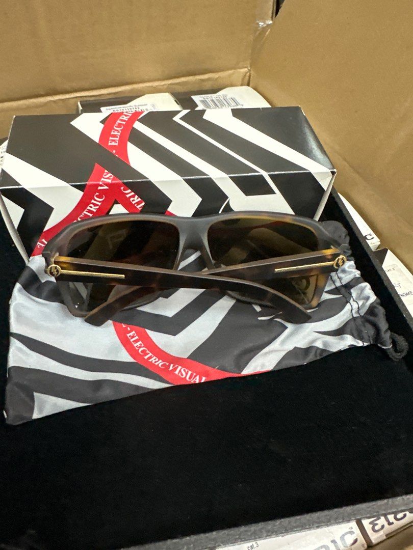 Electric visual SUNGLASS capt ahab matte tortoise bronze
