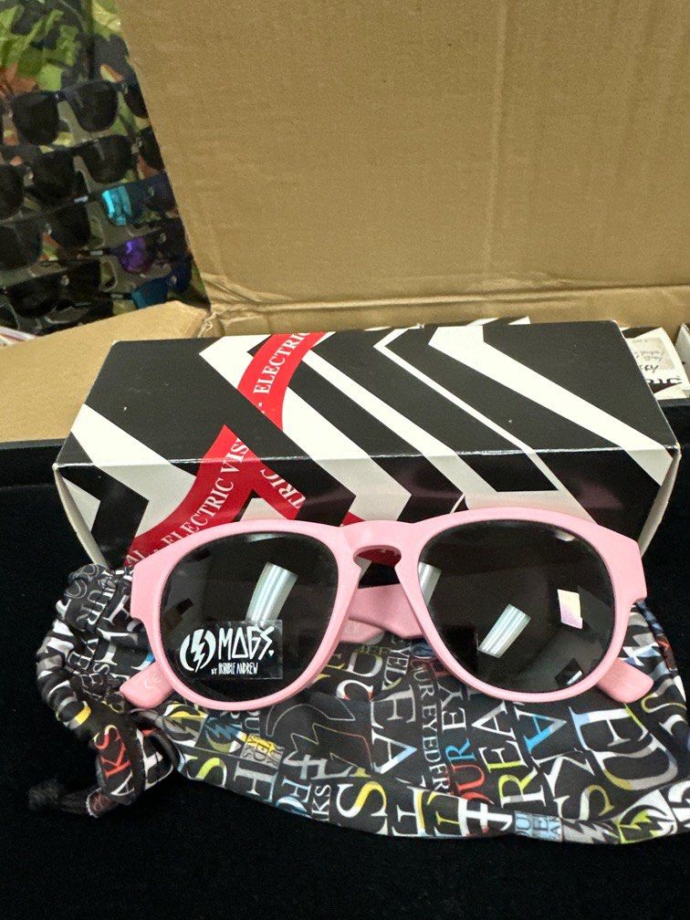 Electric visual SUNGLASS mags matte pink Men s Fashion Watches Accessories Sunglasses Eyewear on Carousell