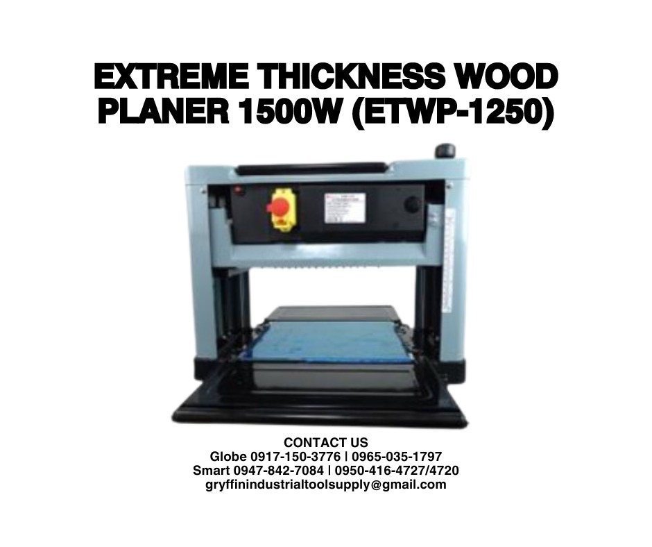 Extreme shop thickness planer