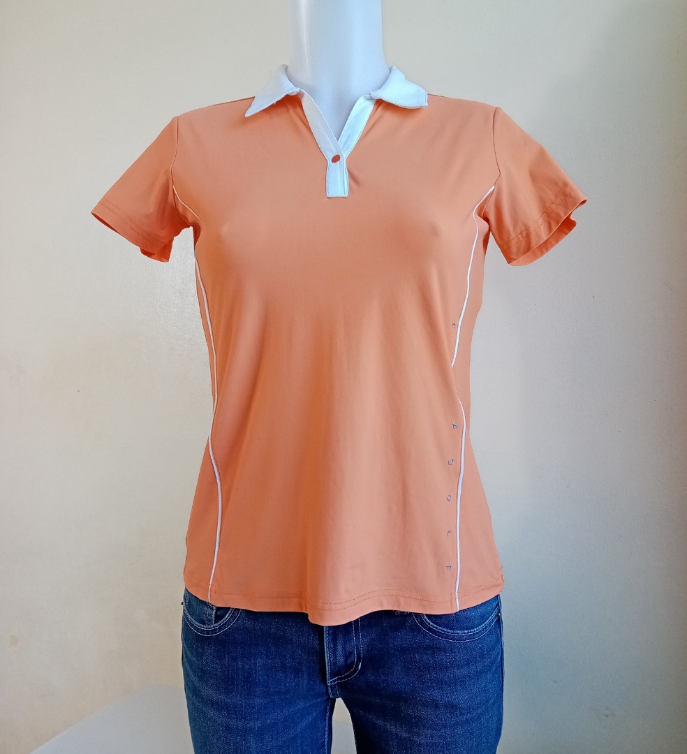 Fila polo womens orange top
