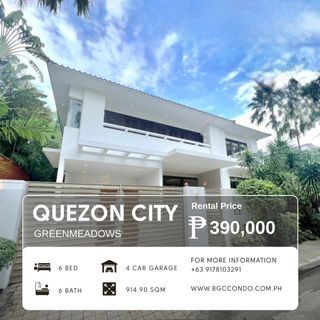 For Lease House and Lot in Greanmeadows Quezon City