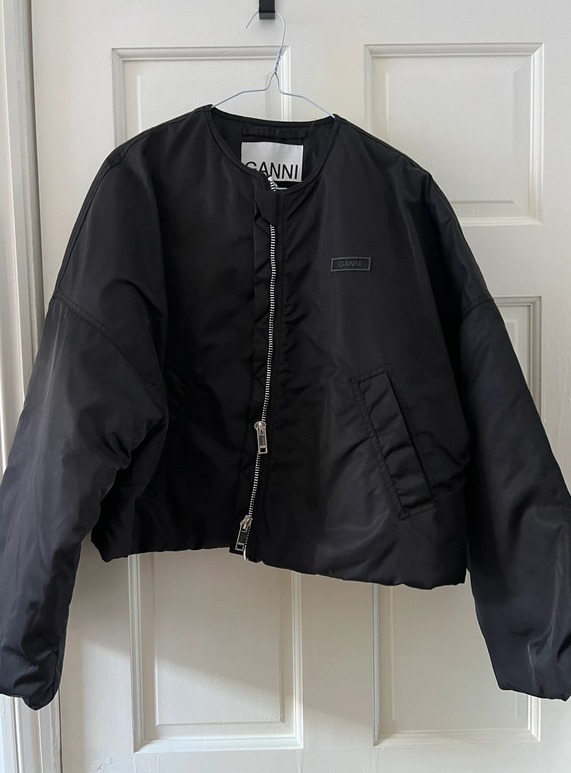 Ganni bomber jacket hot sale