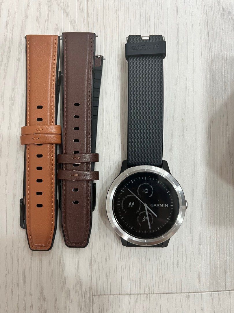 Garmin vivoactive 3 leather cheap strap