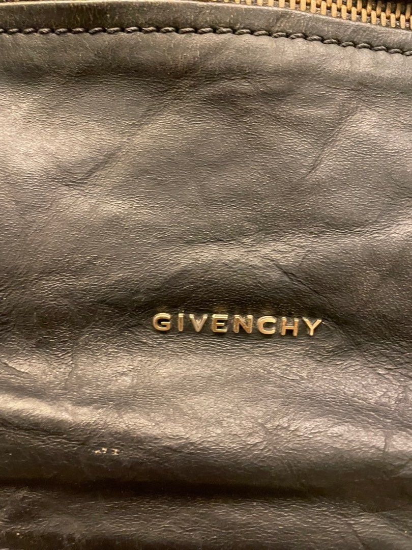 Givenchy pandora medium (Category: Luxury Bags & Wallets) located in Manila. Submitted by sabsab8 (Listing ID 1288356693, Image 3). Description: No code. Doesnt have any inclusions anymore. Take as is. Bought from a reputable seller. It was originally a different color and they had it recolored to black, but as you can see in the photos, there are parts na prang the new color is fading. Heavily used, so please manage expectations. Havent been use