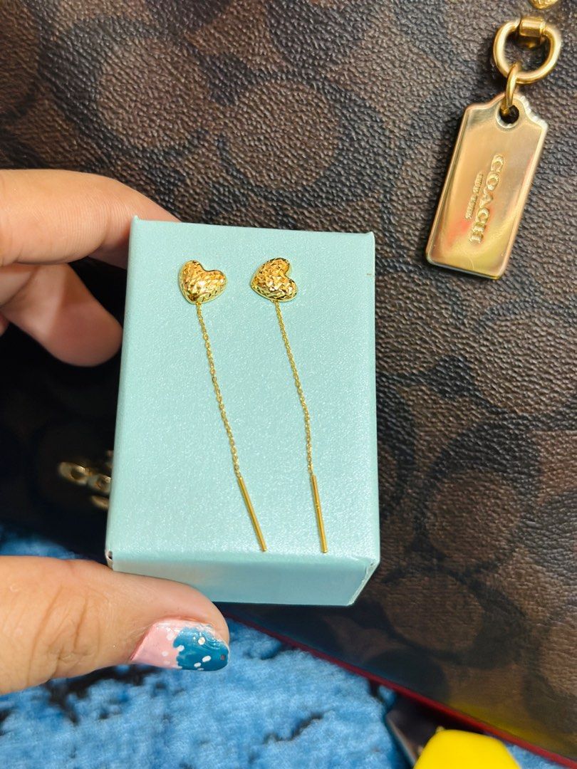 Gold Tictac Earrings for Women 18k Women s Fashion Jewelry Organizers Earrings on Carousell