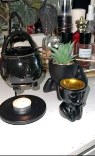 Grunge pagan cauldron candle burner (FREE SF)