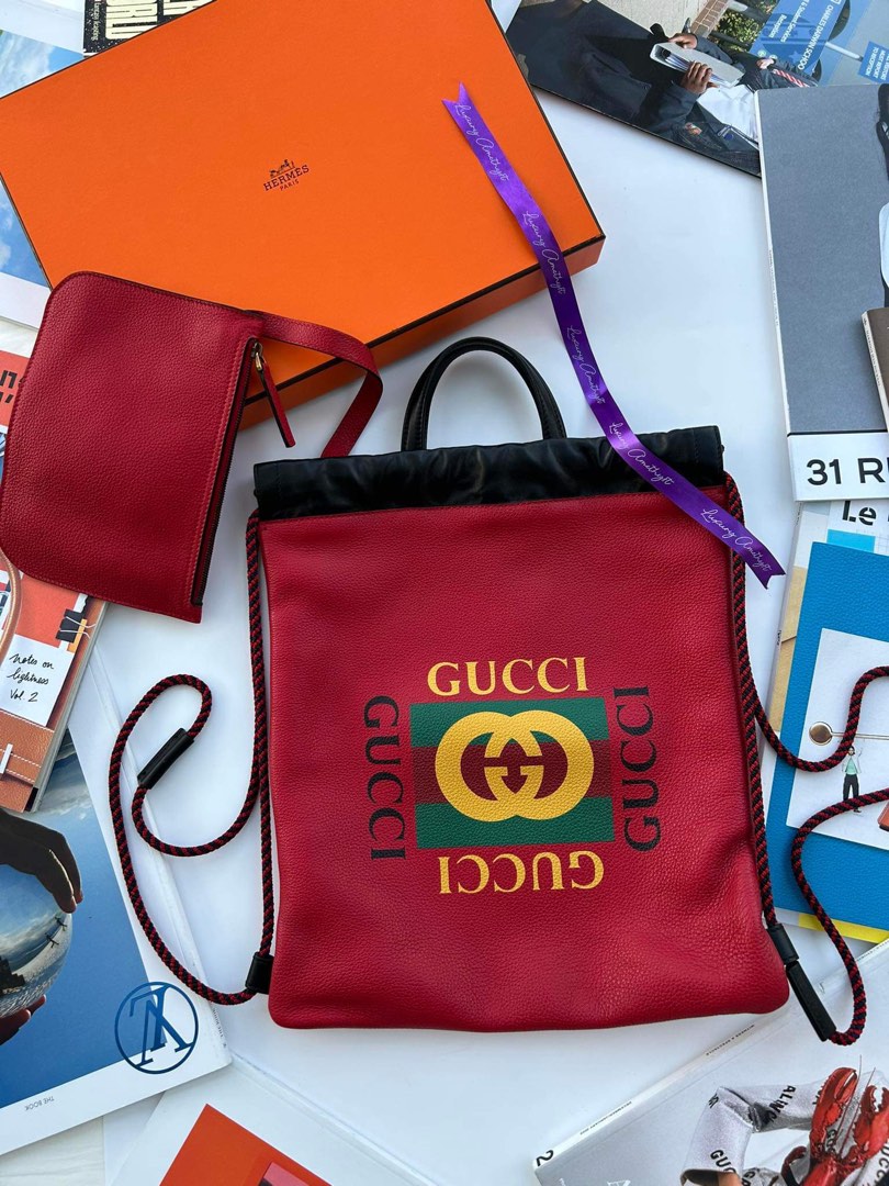 Gucci backpack red hotsell