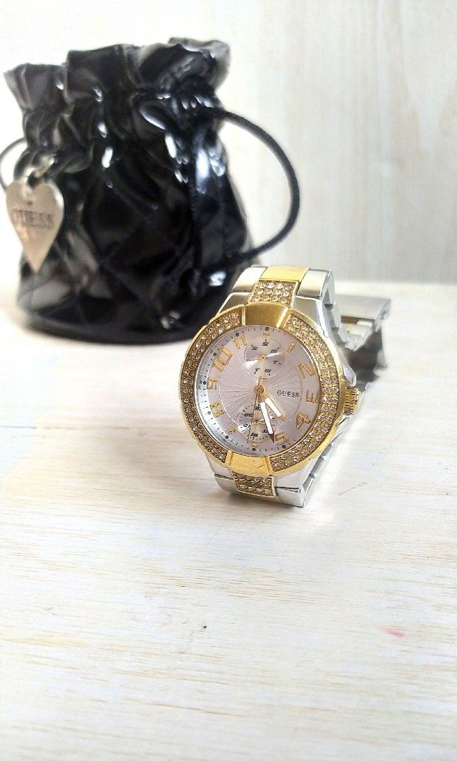 Guess Watch w15072t3 w15072L3 Fesyen Wanita Jam Tangan di
