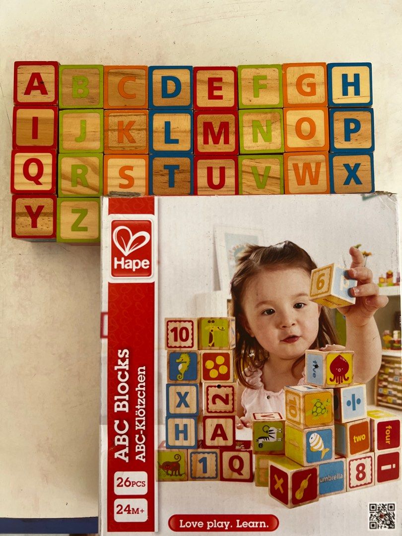 Hape abc blocks hot sale