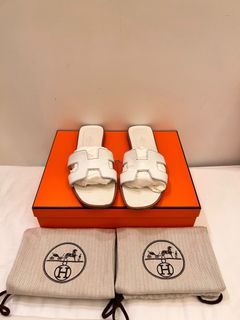 Hermes Oran Blanc Sandals