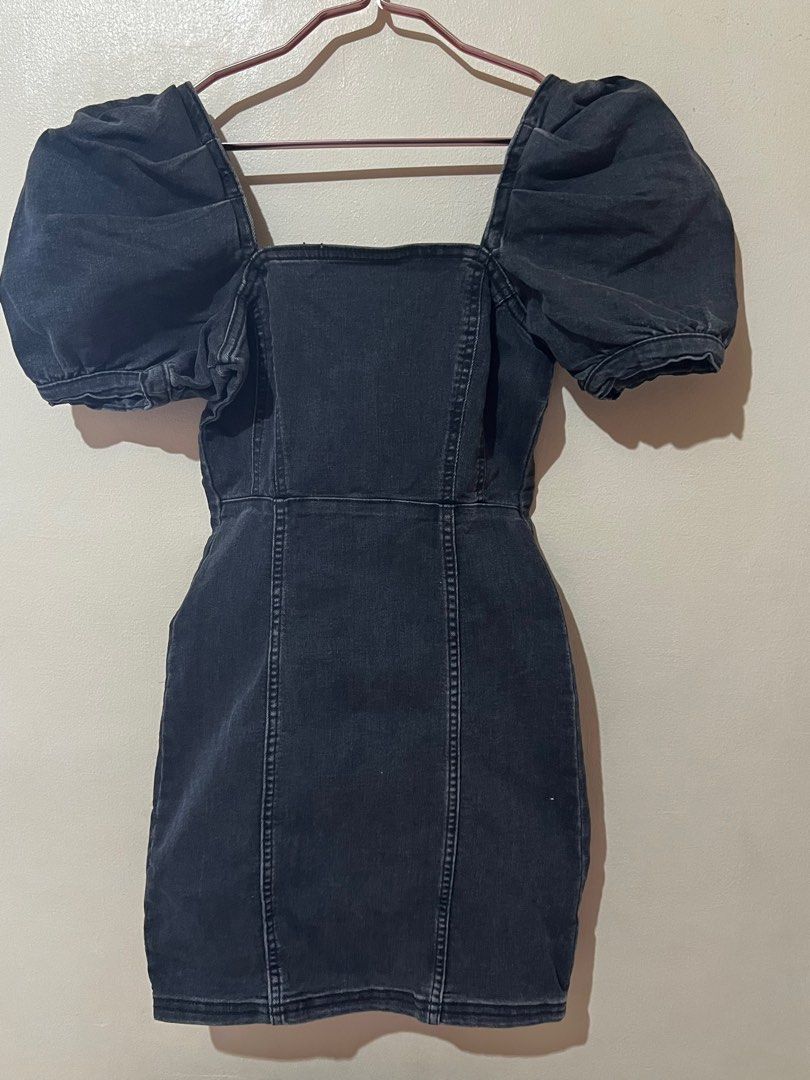 white christmas dresses Campbell Denim Dress in Dark Wash
