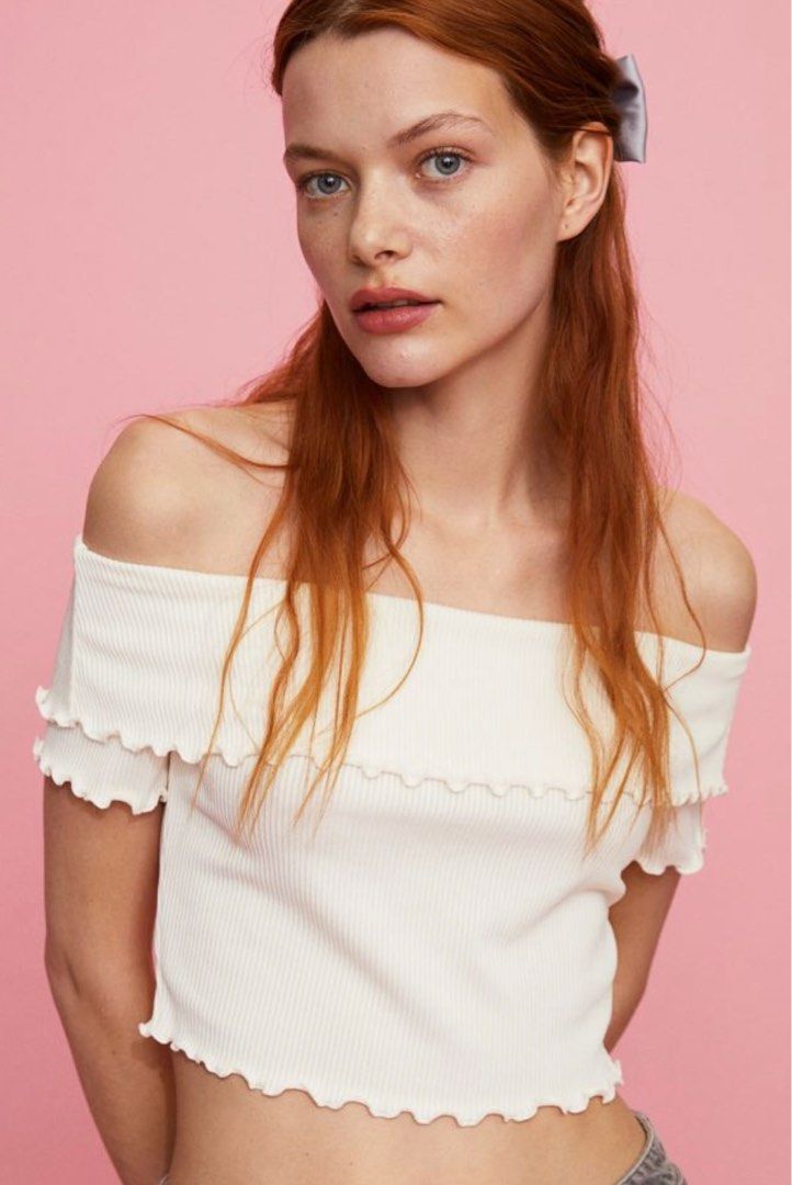 H & m outlet off the shoulder top