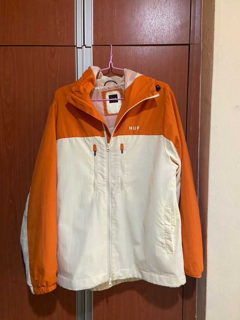 Huf standard on sale white windbreaker jacket