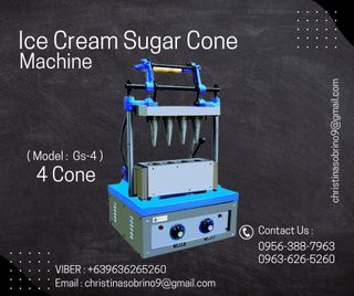 Ice Cream Cone Making Machine - 4 Cones