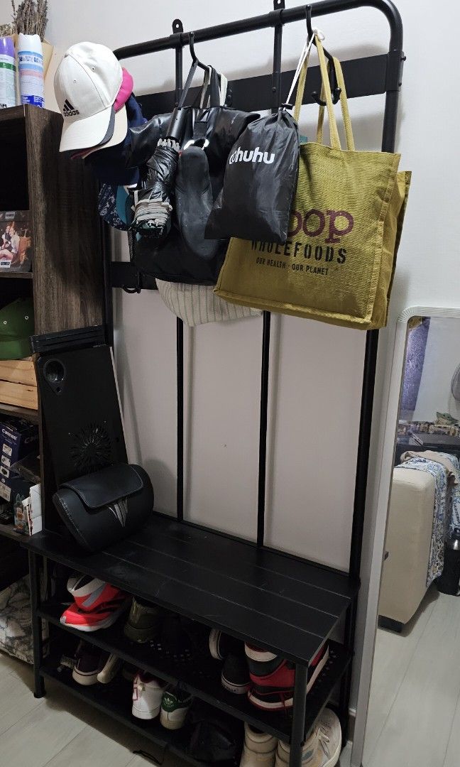 Ikea pinnig coat rack with shoe storage new arrivals