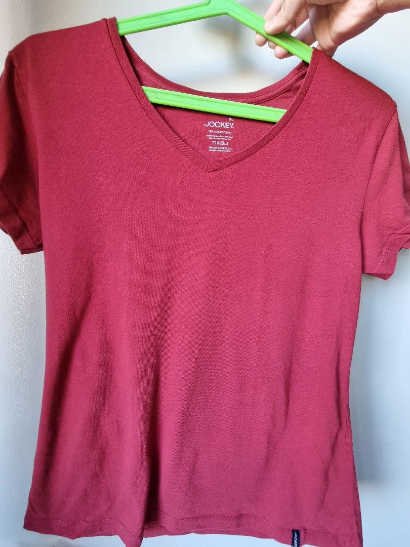 Jockey Vneck Shirt (Category: Shirts) located in Quezon City. Submitted by decluttererwhenever (Listing ID 1288294776, Image 3). Description: XL Asian size.