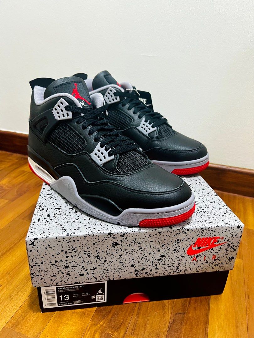 Bred 4 size discount 13
