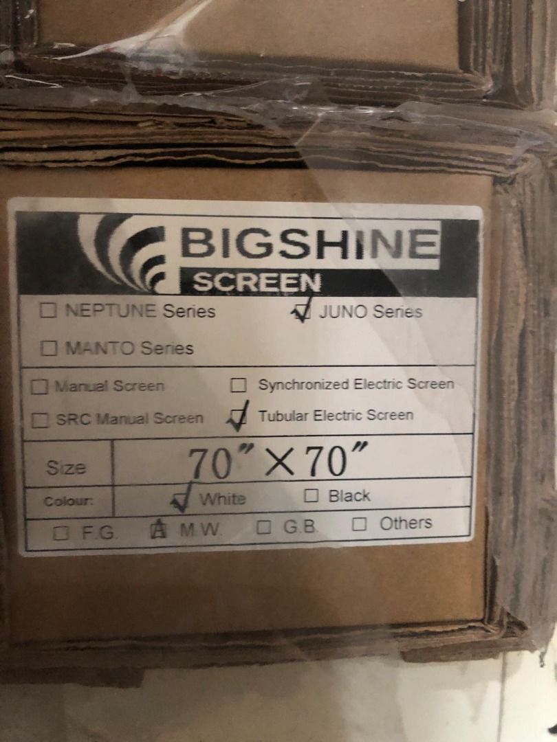 [JUNO] Manual Projector Screen / Stock Clearance !!!, TV & Home ...