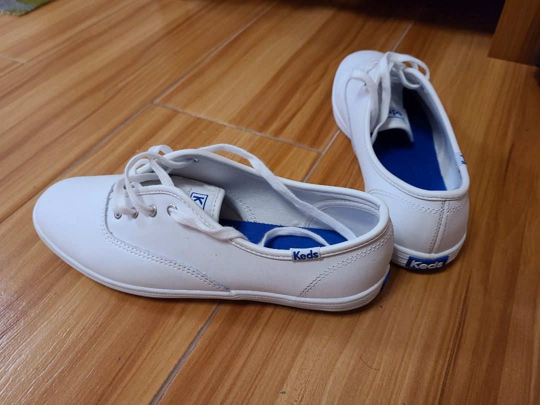 Keds US37 Matte White PU non slip