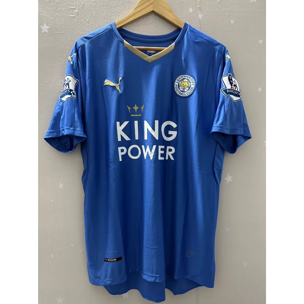 Leicester City EPL Champions Vardy Mahrez Kante 15-16 season retro