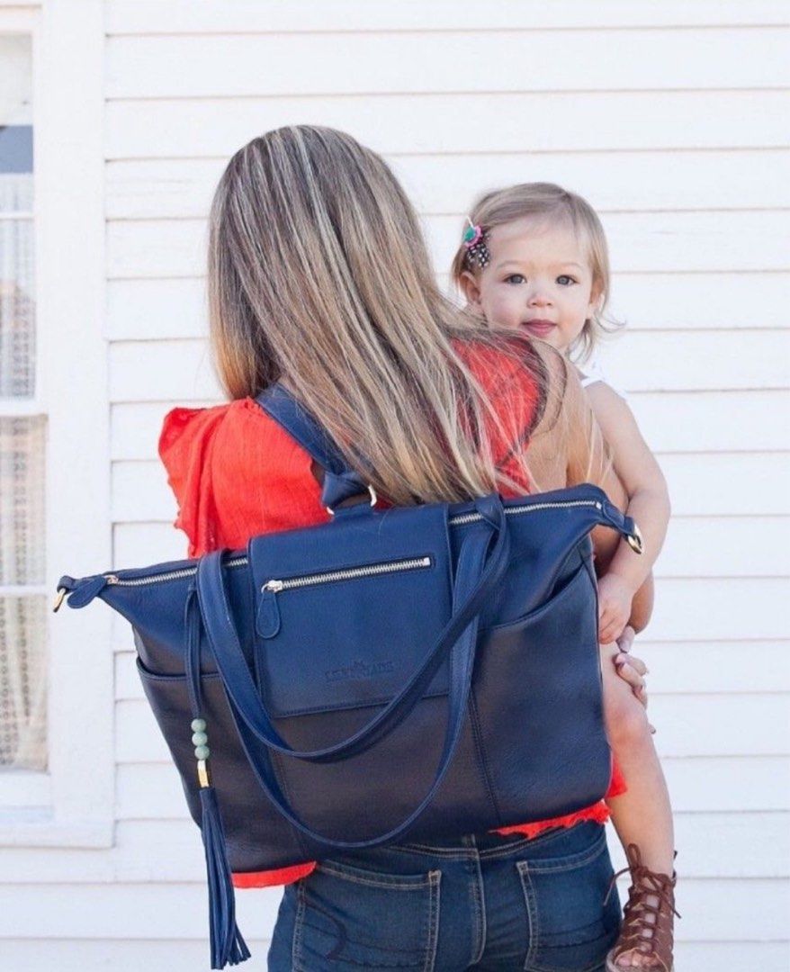Lilyjade leather diaper bag
