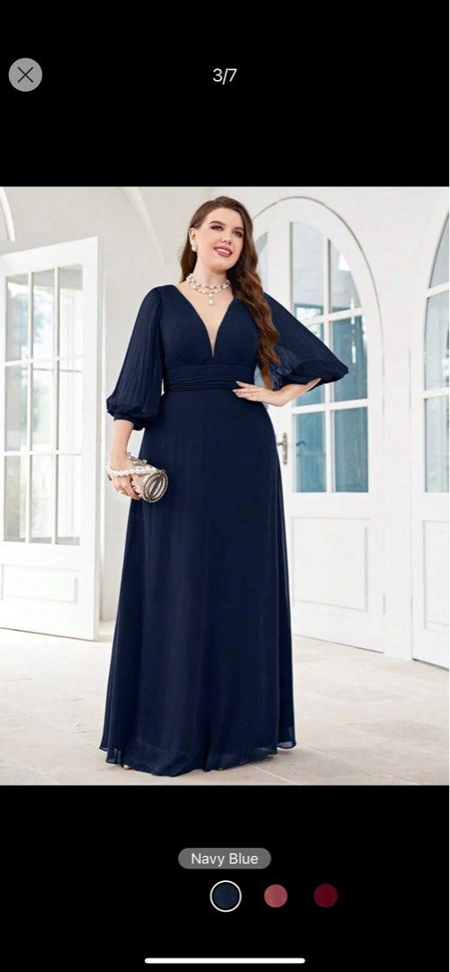 Long Dress Plus Size 1X Women s Fashion Dresses Sets Evening