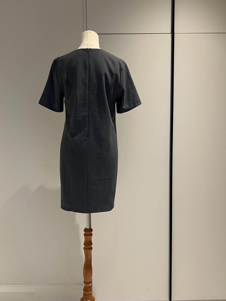 slim fit dress slacks Love Bonito Grey Fit & Flare Dress  Thryft