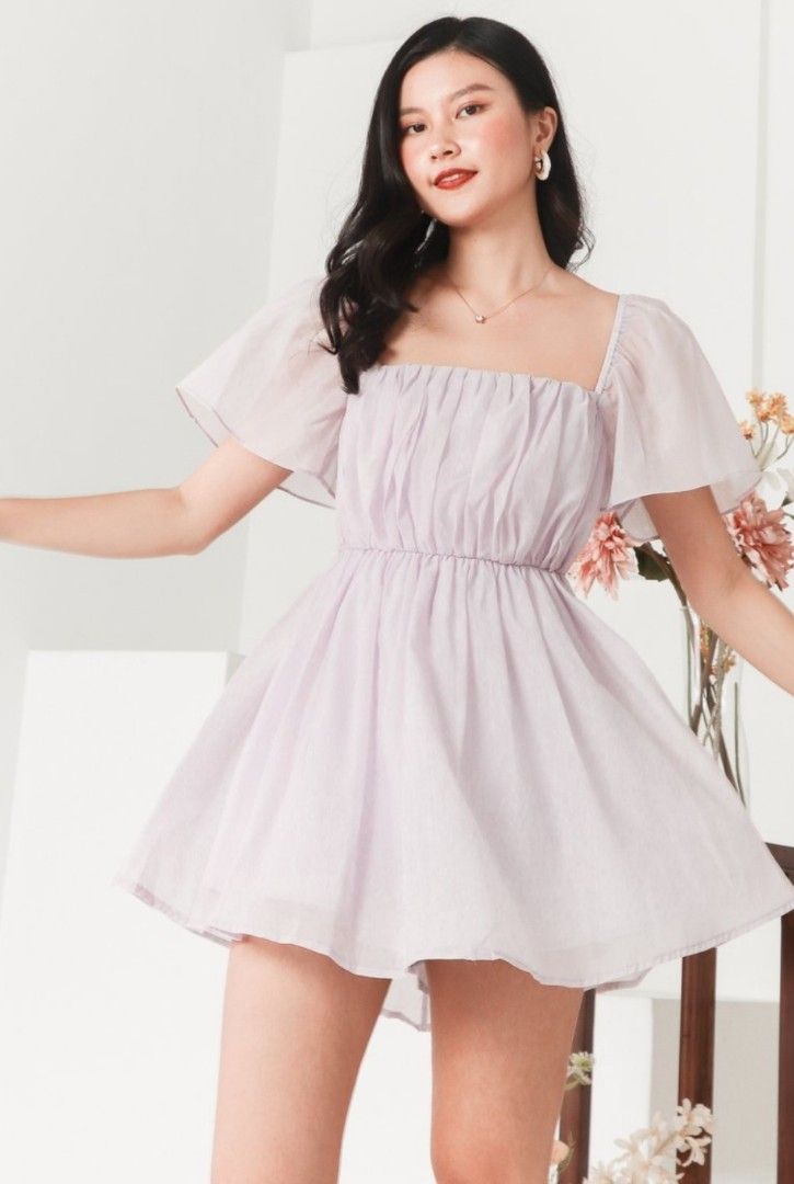 mesh corset tiered prom dress La Femme Sheer-Corset V-Neck Prom Dress
