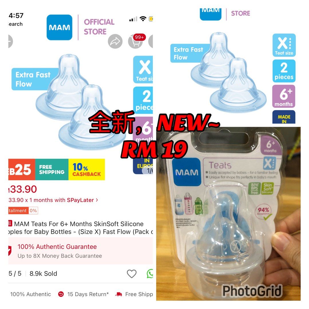 Mam 6 sales month teats