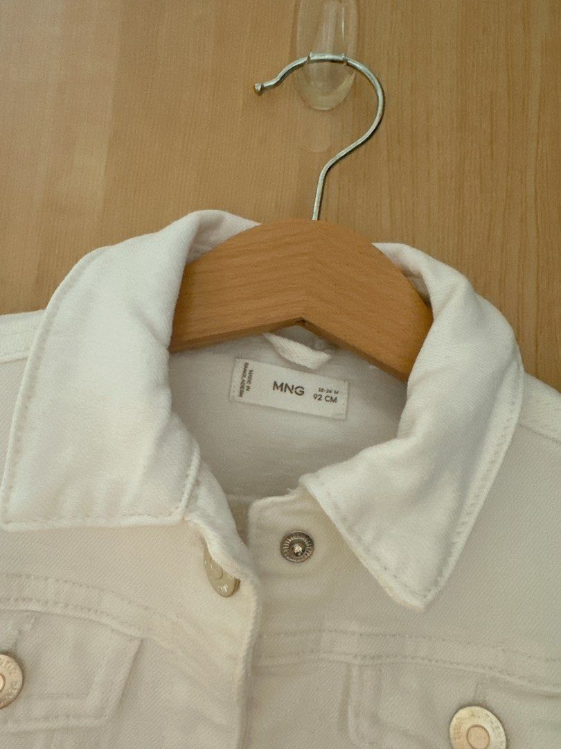 White denim jacket size 20 on sale