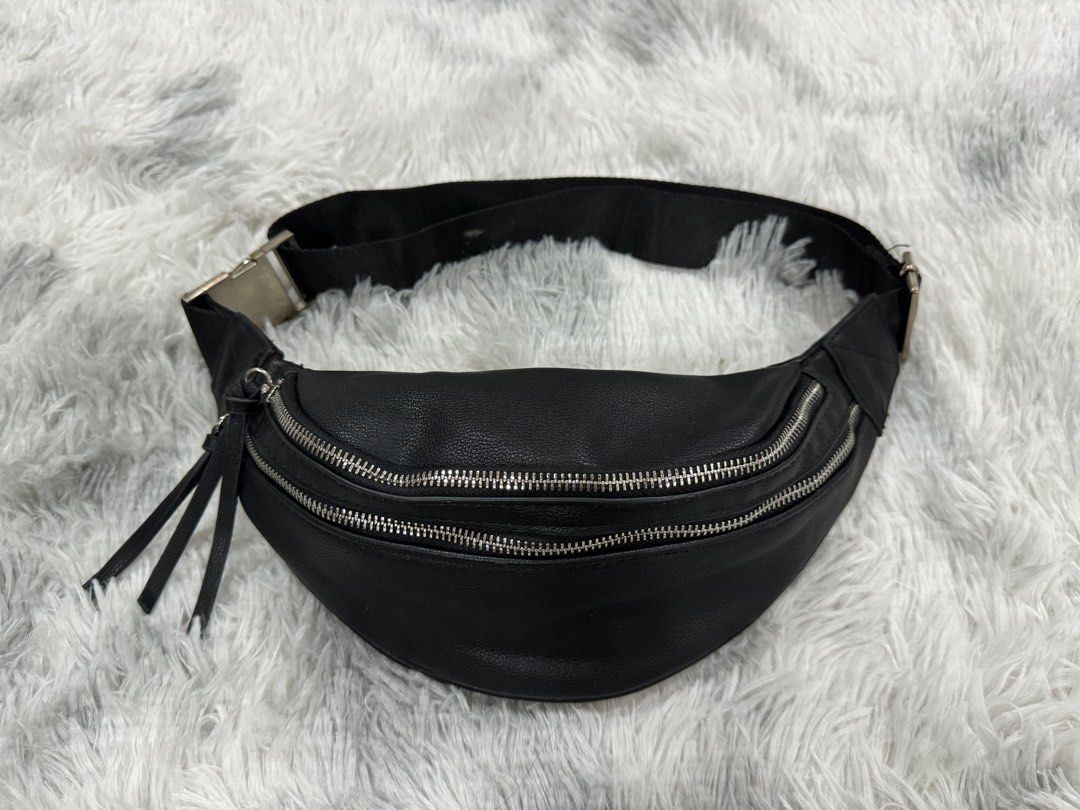 Mango belt bag black 2025