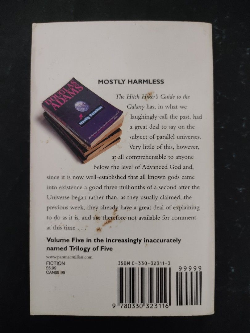 Mostly Harmless by Douglas Adams (Mass Market Paperback), Hobbies