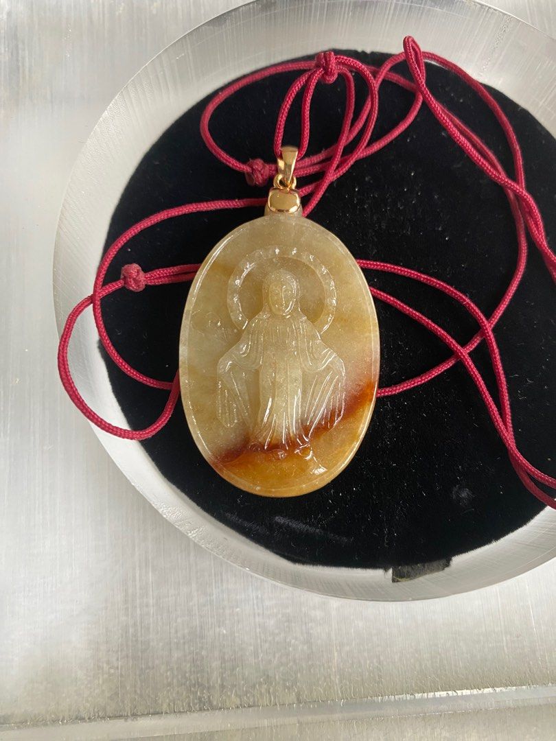 Jade virgin mary pendant store