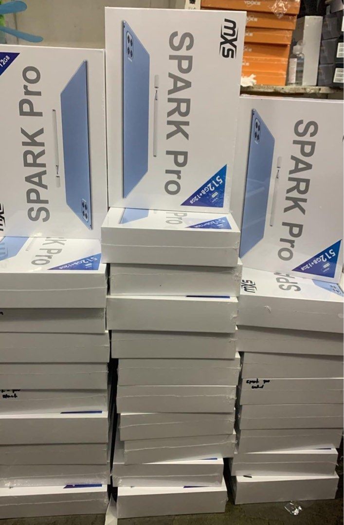 MXS Spark Pro 512GB (Category: Android) located in Cavite. Submitted by vmccollection2ndaccount (Listing ID 1288328962, Image 1). Description: BEST SELLER‼️ SPARK PRO TABLET 10” INCHES WITH PEN BRAND NEW SEALED! • 12GB RAM | 512GB ROM Wholesale/Bulk PM • Good for Youtube & Facebook • Online Class Zoom Apps • Netflix • Games 𝐒𝐩𝐞𝐜𝐢𝐟𝐢𝐜𝐚𝐭𝐢𝐨𝐧𝐬: • ANDROID 13 • 10.1 INCHES • DUAL CAMERA FRONT 8MP REAR 13MP • MTK6735 ARM CORTEX-A7 QUADCORE 