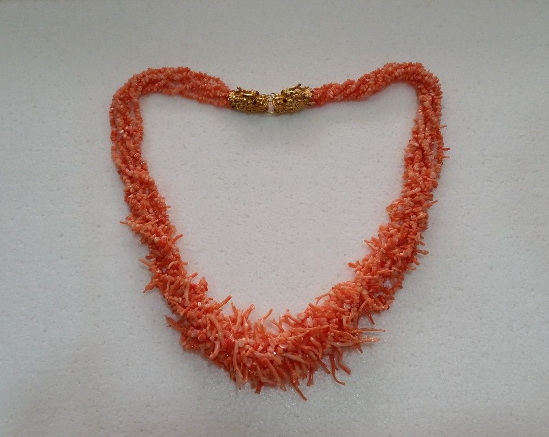 Real coral necklace discount