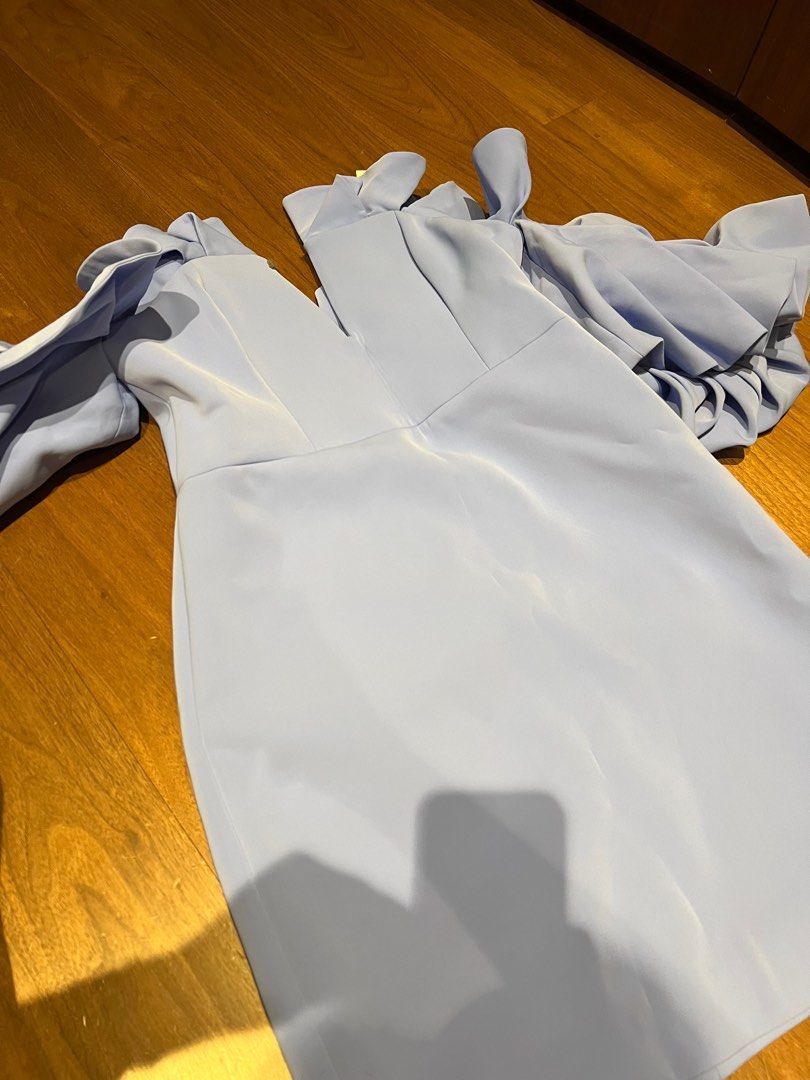 Acler hitching dress online blue