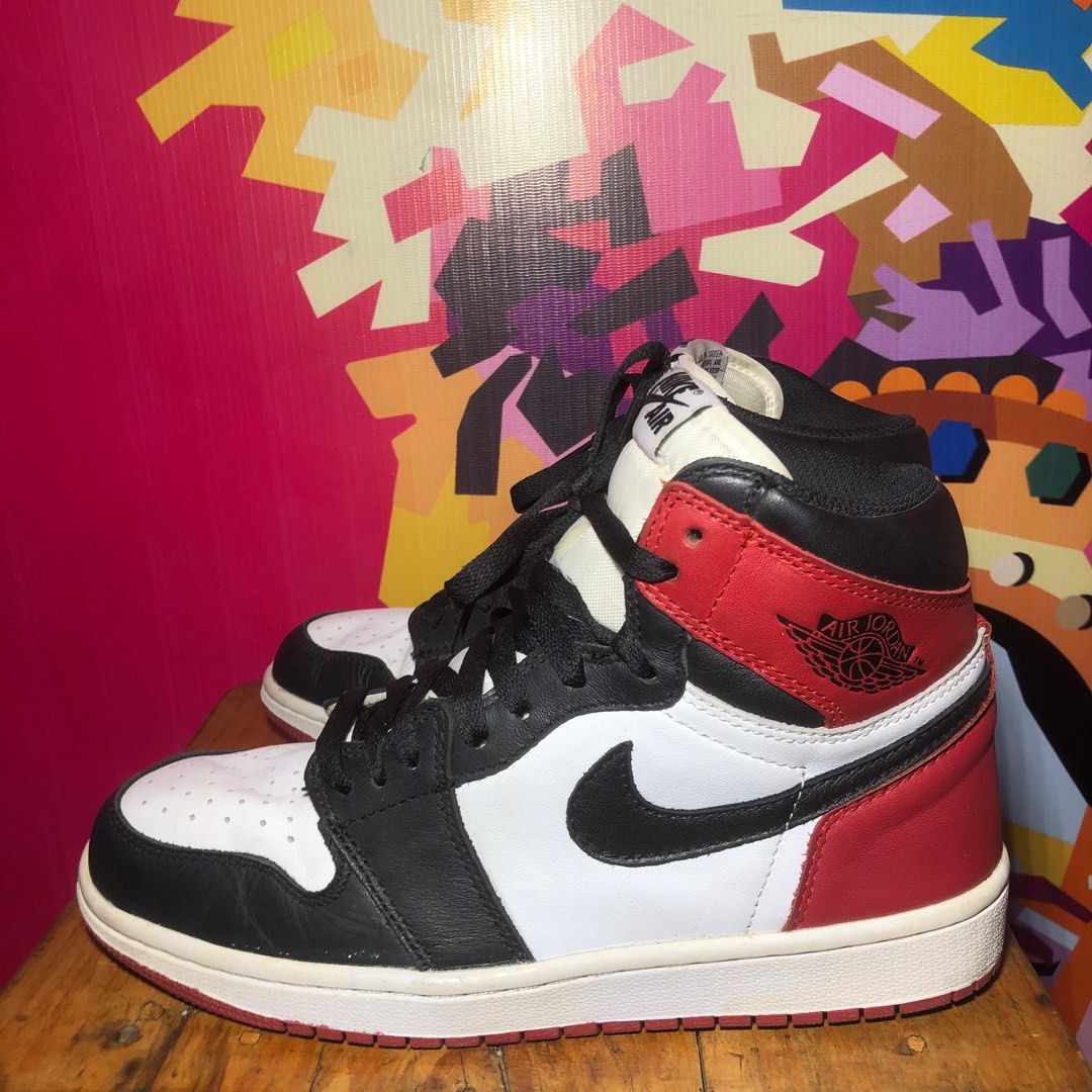 Sepatu Jordan Black Size Nike Air Jordan High Retro Black Toe Size