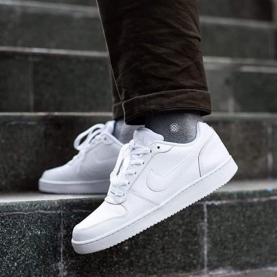 Nike white ebernon low on sale