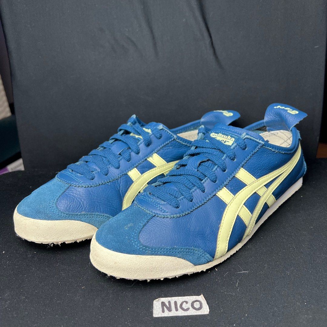 Onitsuka Tiger Mexico 66 Mako Blue Huddle Yellow 9.5 US Mens