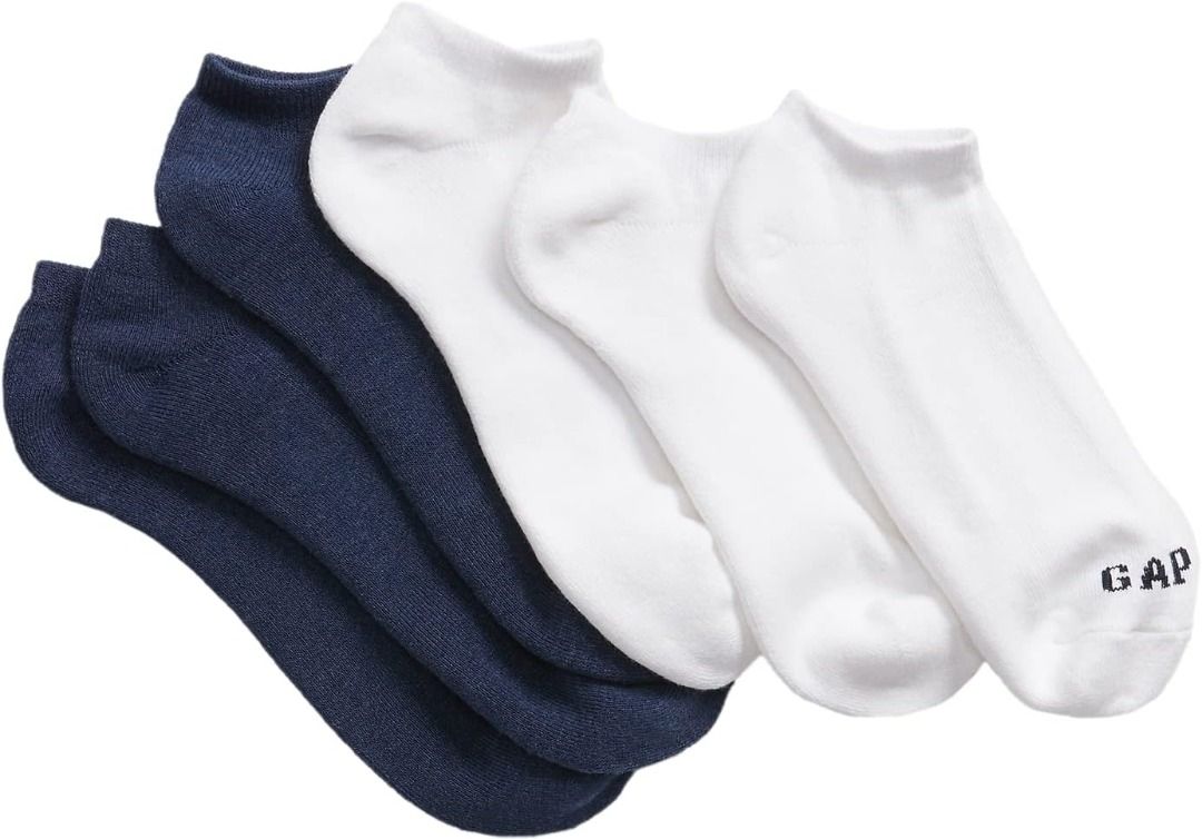 ORIGINAL GAP ANKLE SOCKS 6 PAIRS (Category: Socks) located in Las Pinas. Submitted by chicchateaumnl (Listing ID 1288325411, Image 1). Description: Original GAP Ankle Socks 6 pairs Unisex Imported from U.S.A. 💯% original Money back guarantee if proven fake Product Details Fabric Type: 56% Polyester, 16% Recycled Polyester, 26% Cotton, 2% Spandex Care Instructions: Machine Wash Pattern: Graphic About this Item GAME DAY READY: These men’s athletic