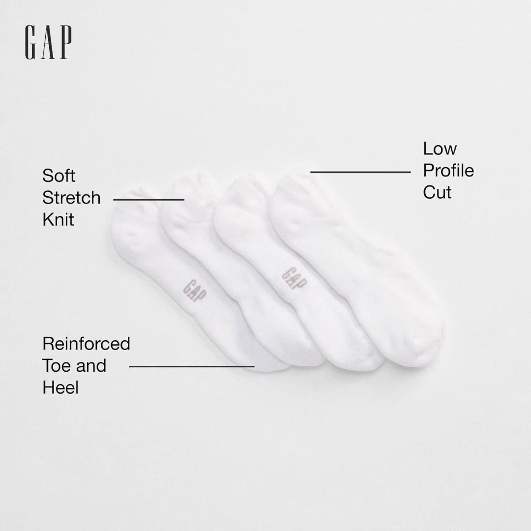 ORIGINAL GAP No-Show Socks (3-Pack) (Category: Socks) located in Las Pinas. Submitted by chicchateaumnl (Listing ID 1288327335, Image 1). Description: 100% ORIGINAL BRAND NEW PRODUCT DETAILS Soft knit no-show socks. Elasticized top. Reinforced toe and heel..
