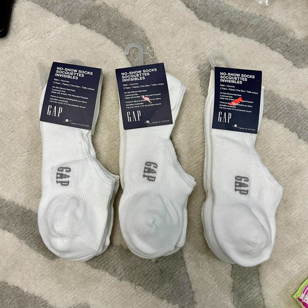 ORIGINAL GAP No-Show Socks (3-Pack) (Category: Socks) located in Las Pinas. Submitted by chicchateaumnl (Listing ID 1288327335, Image 2). Description: 100% ORIGINAL BRAND NEW PRODUCT DETAILS Soft knit no-show socks. Elasticized top. Reinforced toe and heel..